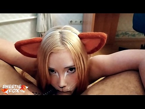 ❤️ Kitsune glutas dikon kaj kumas en ŝia buŝo ❤ Pornvideo ĉe ni ❌